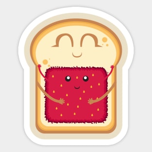 Breakfast Strawberry toast Sticker